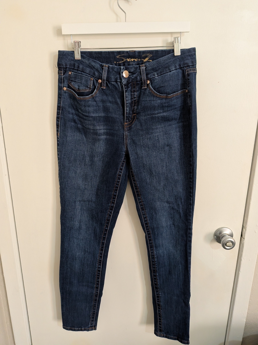 Seven7 Dark Indigo Skinny Jeans
